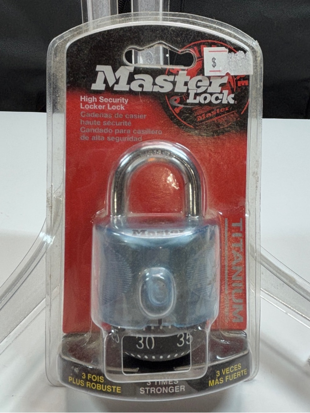 Master Lock Titanium Series Combination Lock 3X Stronger